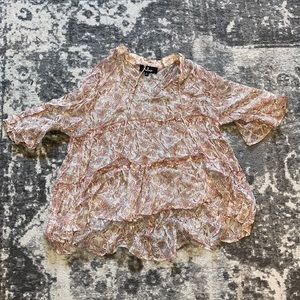 Lulu’s Pink and White Blouse